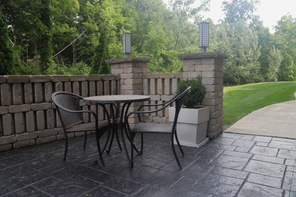 Stamped Concrete Patio Installation in Vancouver