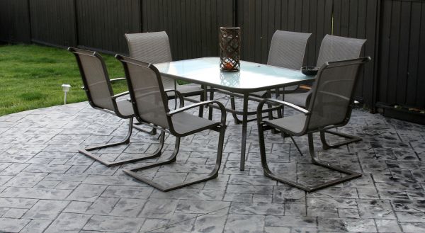 Backyard Concrete Stamping in Vancouver