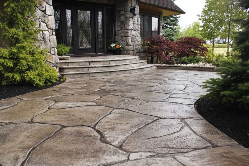 Stamped Concrete in Spring